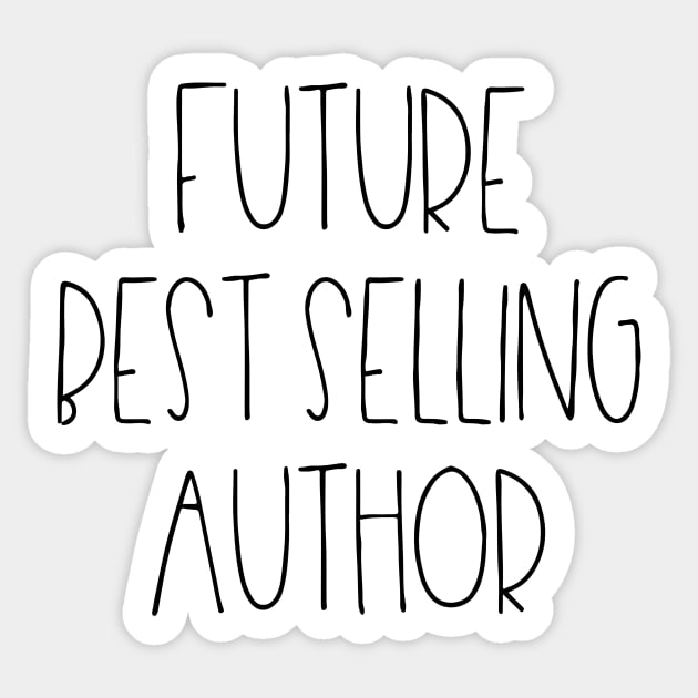 Future best selling author Sticker by LemonBox